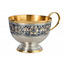 Серебряная чашка44 с позолотой 40080044А06